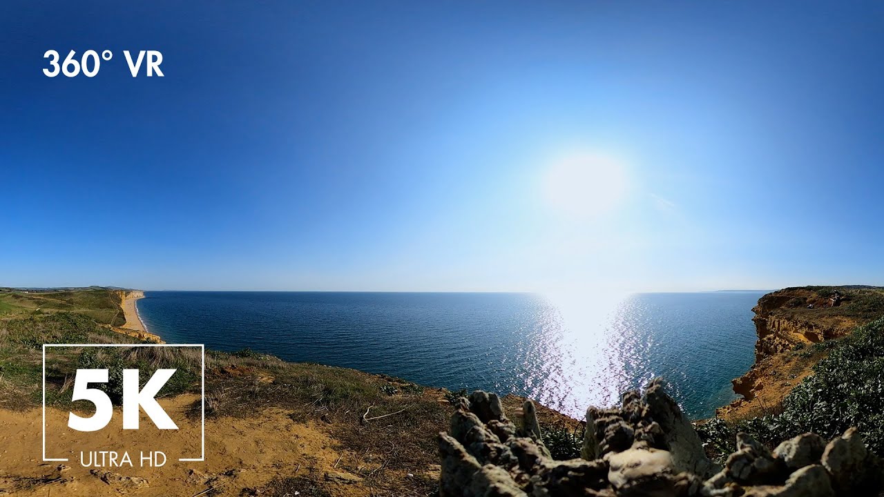 Virtual Nature 360° VR - Gentle Ocean & Wind Sounds Overlooking The ...