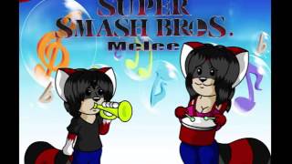 Super Smash Bros Melee- EarthBound Fourside soundtrack (EXTENDED)