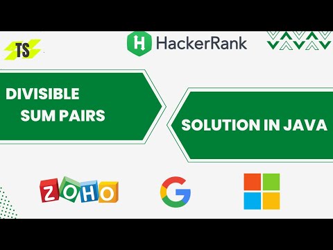 Divisible Sum Pairs Hackerrank Solution in Java | Zoho Latest Round 2nd Round Coding Question