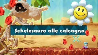 Dove trovare tutte le monete e i fiori in Yoshi's crafted world #12 - Schelesauro alle calcagna screenshot 2
