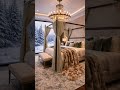 Luxury Winter Lodge Tour ❄️ Cozy Mountain Home with Snowy Forest Views Elegant Rustic Design