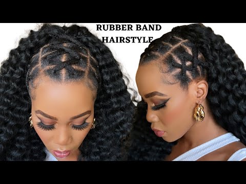 40 Easy Rubber Band Hairstyles on Natural Hair To Try in 2024 - Coils and  Glory | Rubber band hairstyles, Hair styles, Natural hair styles