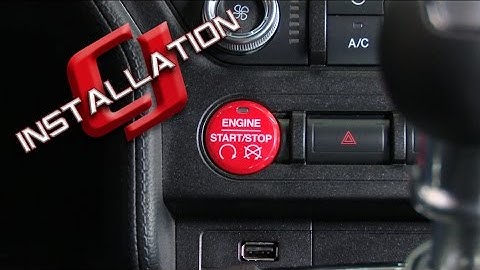 2015-2017 Mustang Ford Performance Red GT350/GT350R Push Button Start/Stop Kit Installation