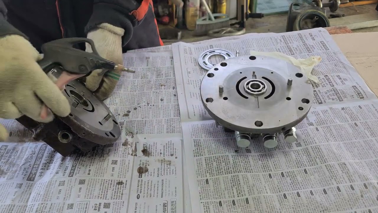 VIO55ㅡ6A  얀마굴삭기  주행모터 비교해봤습니다