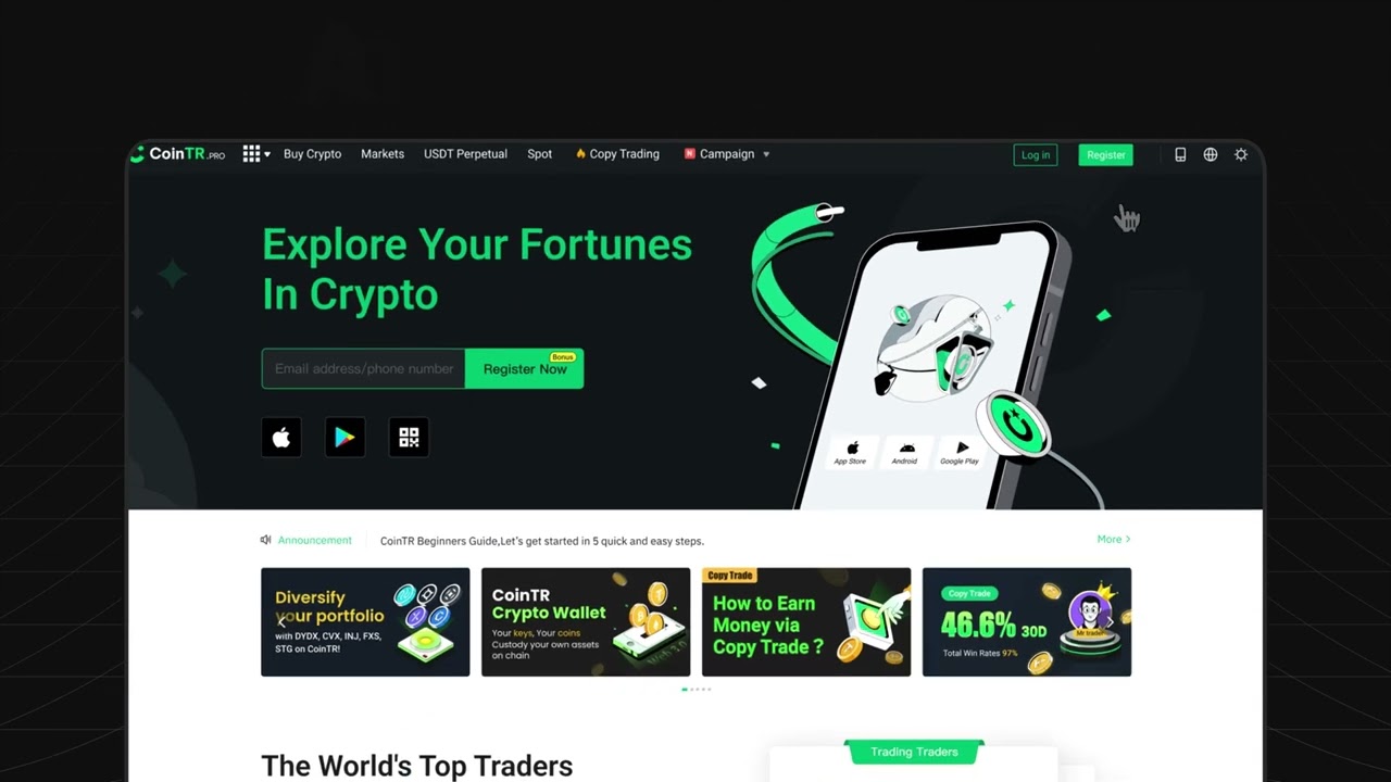How to create an account on CoinTR