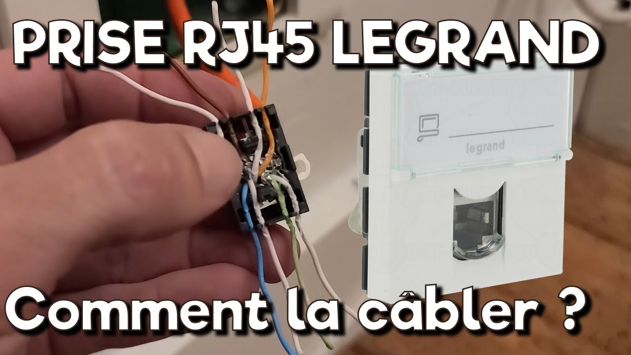 Comment câbler une prise réseau RJ45 Legrand ? 