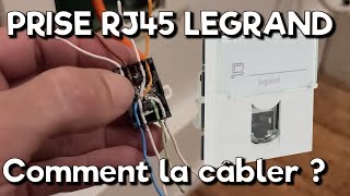 Comment câbler une prise réseau RJ45 Legrand ?