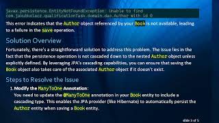 How to Handle EntityNotFoundException When Posting Nested Objects in Your REST API