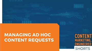Managing Ad Hoc Content Requests | CME Shorts