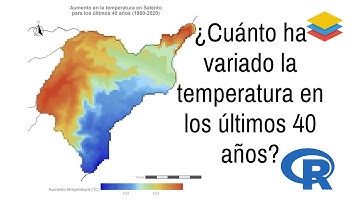 Análisis de tendencias (pendiente) para datos climáticos (temp) en R - Tutorial SIG con R