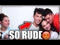 James Charles BEING RUDE TO Kenzie for 2 minutes straight!! He Was So RUDE! *Kenzie Is Sad*