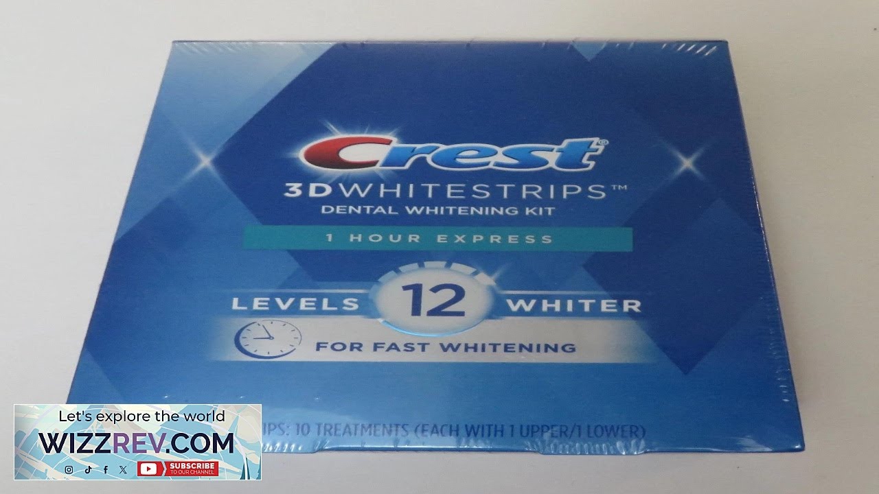 Crest 3D Whitestrips 1 Hour Express Dental Whitening Kit 20