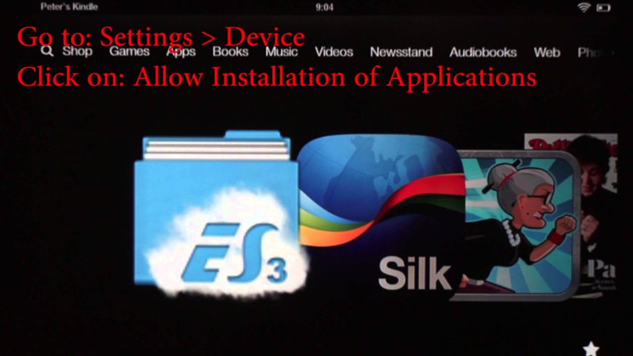 How to download the Good eReader App Store on Kindle Fire HDX YouTube