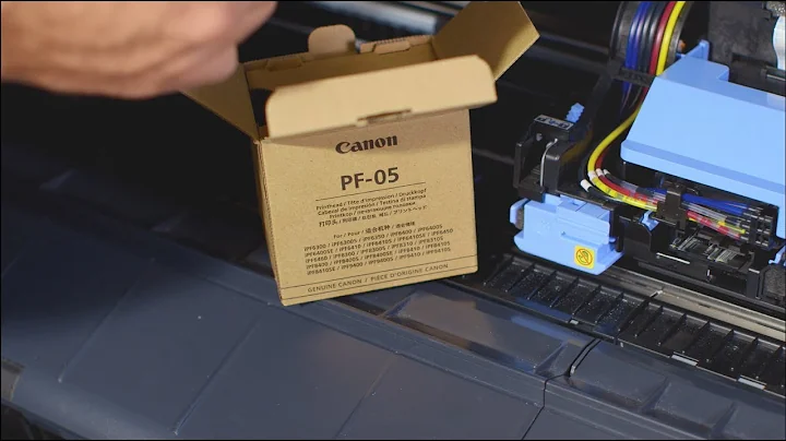 How to replace the printhead of a Canon iPF Graphics printer