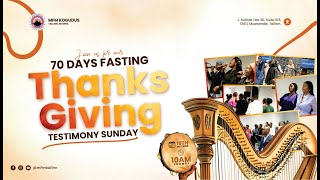 70 DAYS PRAYERS & FASTING THANKSGIVING TESTIMONY SUNDAY || SUNDAY SERVICE || 19TH OCT 2025