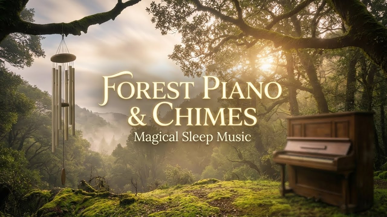 Celestial Healing Ambient • Ethereal Sleep Music with Forest Breeze & Soft Chimes