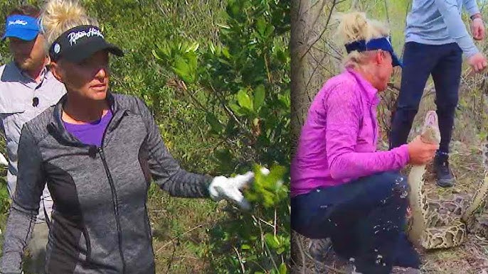 Huntress Searches For Burmese Python In Florida Everglades