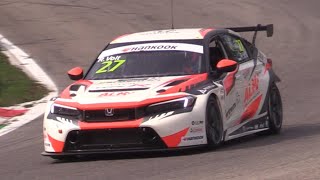 Honda Civic FL5 Type R TCR Racing at Monza Circuit-  Pure Sound in Action!