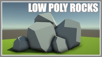 LOW POLY ROCKS QUICK AND EASY IN BLENDER