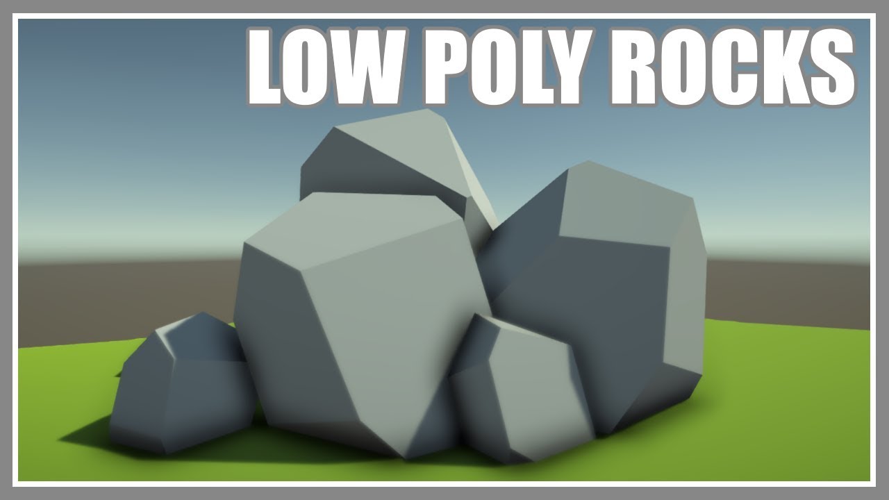 Low Poly Rocks Quick And Easy In Blender - low poly palms roblox