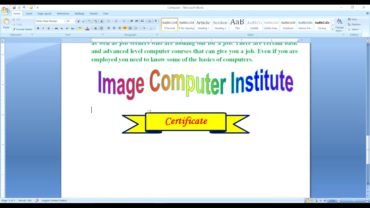 What Is Wordart In Ms Word MS Word Unit 12 Nepali YouTube
