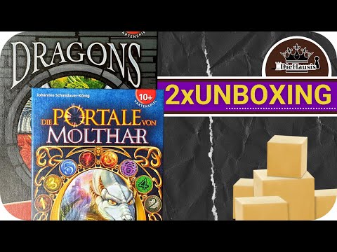 Dragons + Die Portale von Molthar | Kartenspiel 2x UNBOXING (AMIGO)