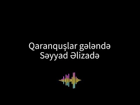 Qaranquslar gelende karaoke - Seyyad Elizade - Azerbaijani karaoke