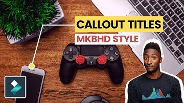 Filmora X Callout Titles Animation ( MKBHD Style) | Motion Tracking Filmora Tutorial