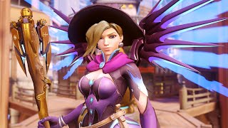 Conjurer Mercy Skin Preview | Gold & Jade Weapons