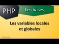 042  php les bases  les variables locales et globales