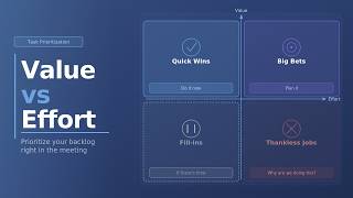Value vs Effort: How to Prioritize Your Backlog in 20 Minutes