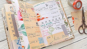 Altered Book Bullet Journal Pages