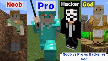 Minecraft Battle: NOOB vs PRO vs HACKER vs GOD : TORNADO TSUNAMI Challenge Minecraft