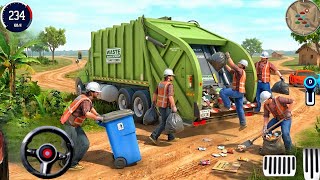 Garbage Trash Truck Realistic Simulator 3D-City Road Garbage Dumper Truck Driver -All -Day -Gameplay screenshot 2