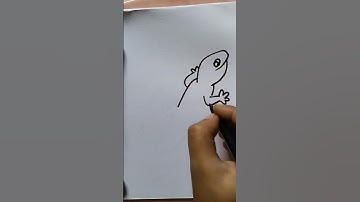 How to draw easy lizard #youtubeshorts #drawing #shortvideo