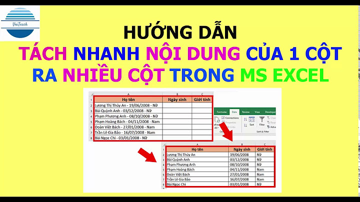 Hướng dẫn chia cột trong excel 2007 năm 2024