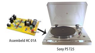 Установка фонокорректора Assembeld HC 01A в проигрыватель Sony PS T25+ТЕСТ