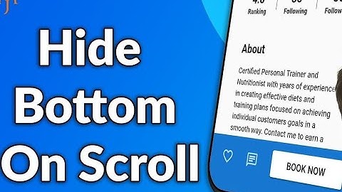Hide Navigation Bar on Scroll in flutter in Hindi || Urdu