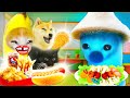 Smurf cat cant omnivorous like banana cat  happy cat funny 65