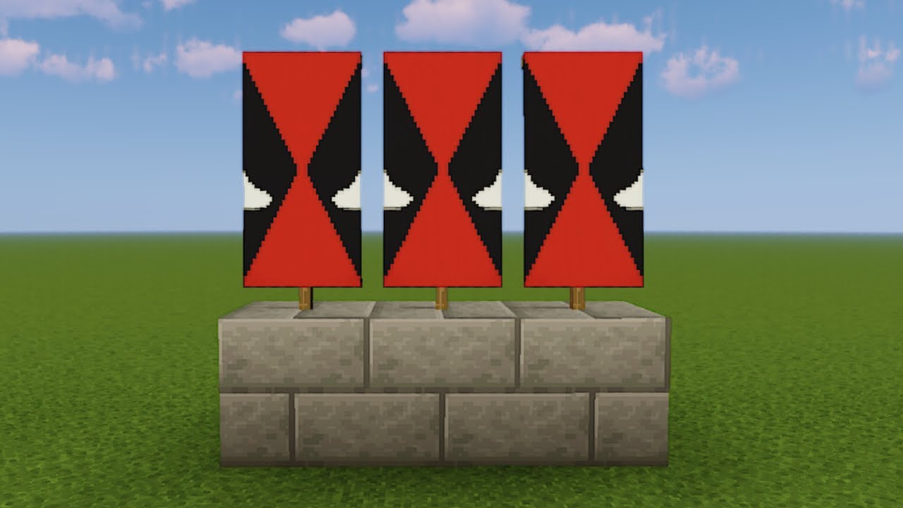 How To Make A Deadpool Banner In Minecraft | Minecraft Banner