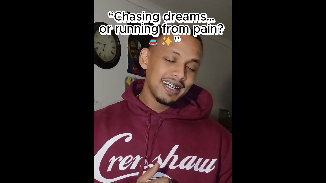 4️⃣ “Be real.... are you chasing dreams… or running from pain? 🚘✨”