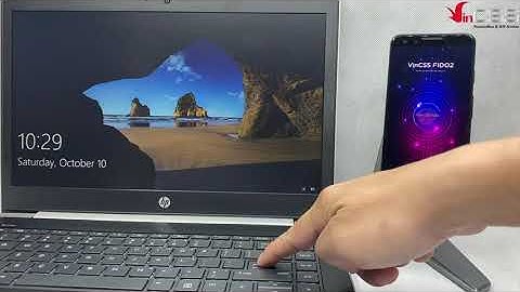 Microsoft Windows passwordless authentication using VinCSS FIDO2 Bluetooth on Google Pixel