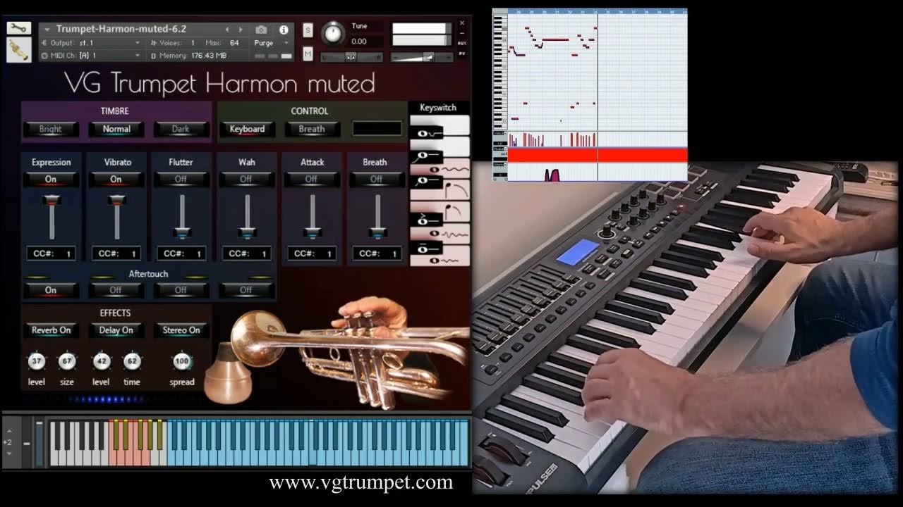 Harmon muted Trumpet Native Instruments Kontakt sample library, Brass