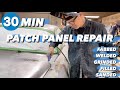 FENDER PATCH PANEL REPAIR - FABBED, WELDED, FILLED, AND SANDED IN 30 MINS