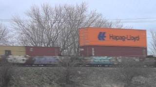 Long CSX Double Stack Train
