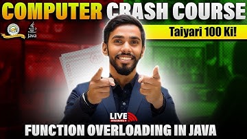 Overloading 15 Marks Crash Course Class 10 | Computer Class 10 |  Computer in One Shot | Prateik Sir