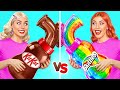Real Food vs Chocolate Food Challenge | Crazy Challenge by Multi DO Girls