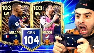 104 GEN ? 103 MESSİ VE 103 MBAPPE OYUNA GELDİ  İNANILMAZ PAKETLER ! EA FC MOBİLE 24 PAKET AÇILIMI !