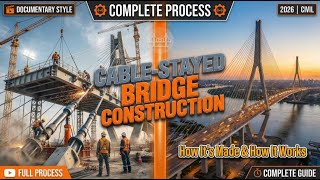 Inside a Cable-Stayed Bridge Construction | How Modern Bridges Are Built complete process
