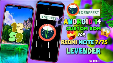Android 14 On Redmi Note 7/7s Levender🔥Full Review 😍 DerpFest OS